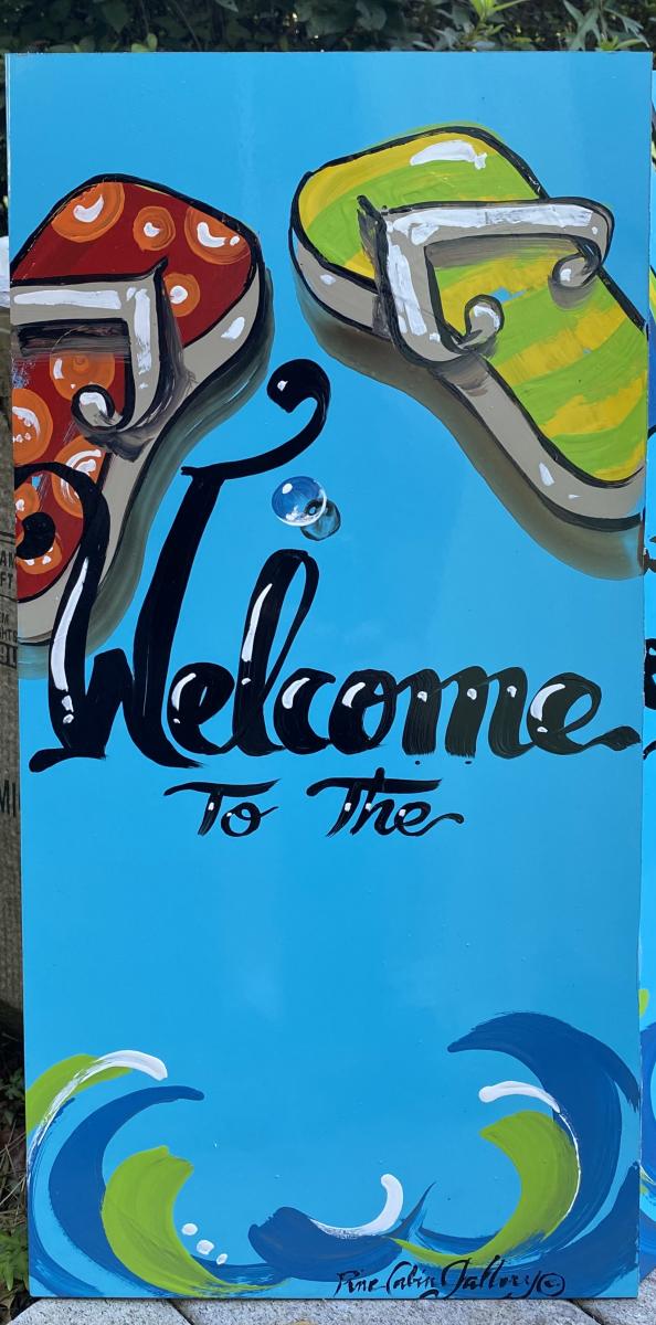 Welcome 12”x24” picture