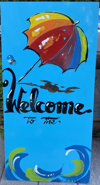 Welcome 12”x24” picture