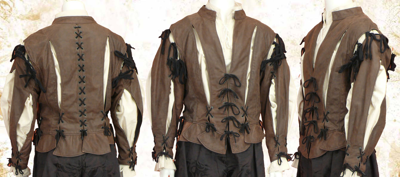 The Tragedian doublet - leather picture