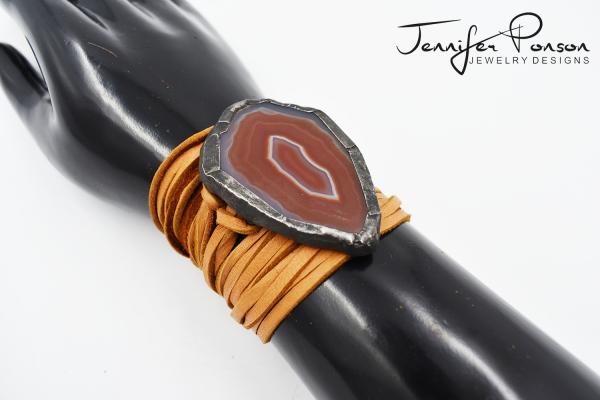 Agate and Leather Bracelet picture