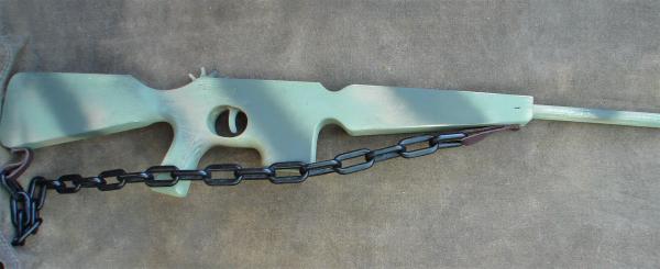 Camo M-16 with Black chain strap picture