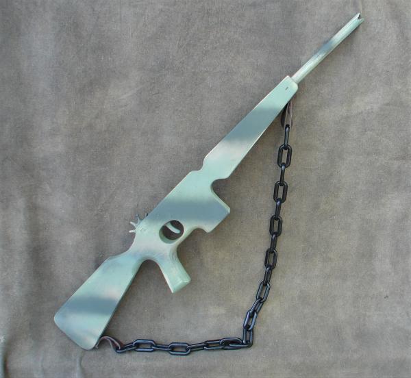 Camo M-16 with Black chain strap picture