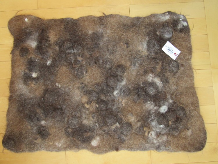 Alpaca Wet Felted Rug (p-107) picture