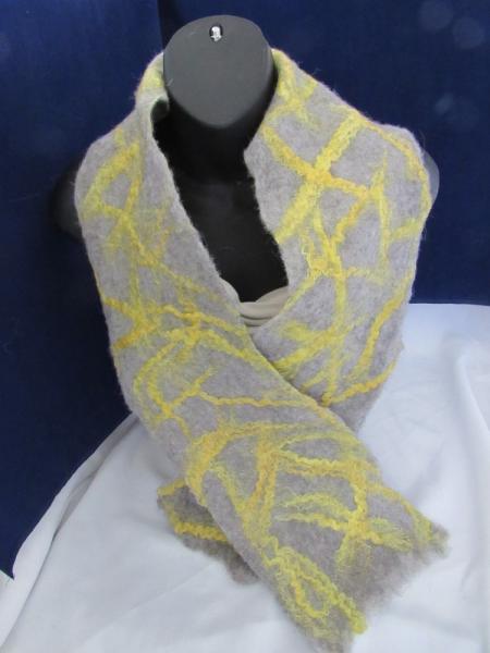 Alpaca and Yellow Silk Scarf (p-113) picture