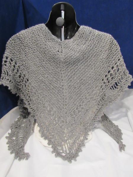 Open Knit Grey Shawl (p-134)