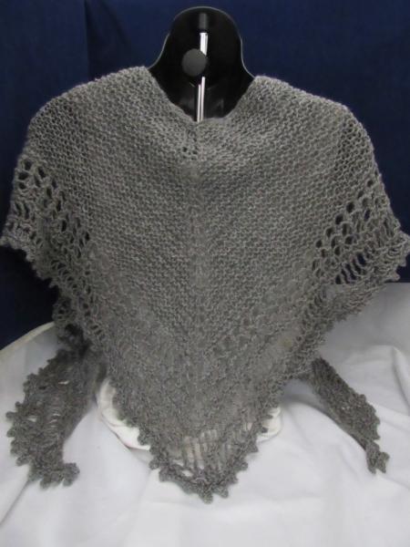 Open Knit Grey Shawl (p-134) picture