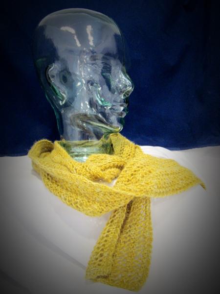 Natural Dyed Hand Knitted Scarf (p-95) picture