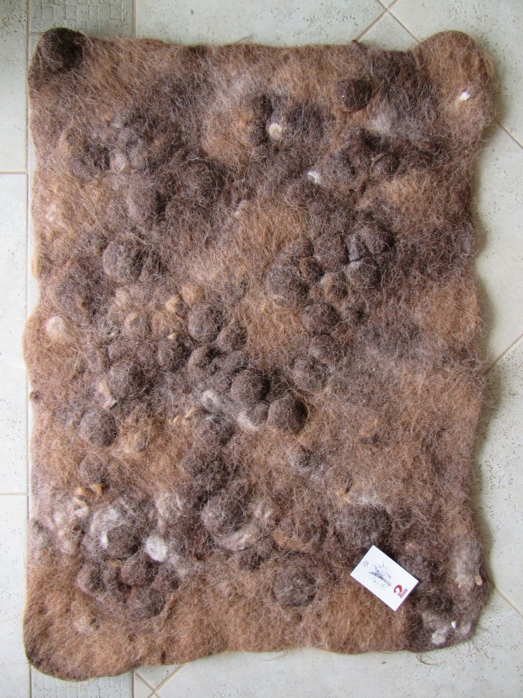Alpaca Wet Felted Rug (p-107) picture
