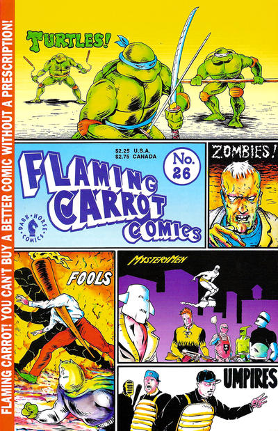 Flaming Carrot Comics #25-27 TMNT issues picture