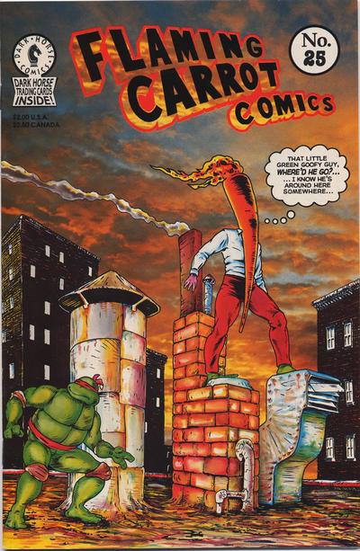 Flaming Carrot Comics #25-27 TMNT issues
