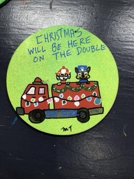 Christmas ornament/paw patrol picture