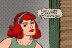 "Like I Care If Farting Isn't Ladylike" Print