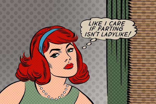 "Like I Care If Farting Isn't Ladylike" Print