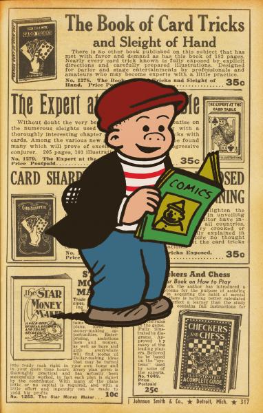 "Sluggo Reads Comics" Print
