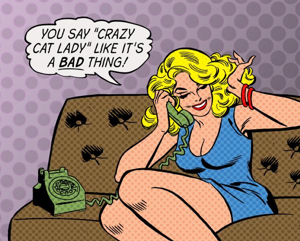 "Crazy Cat Lady" Print picture