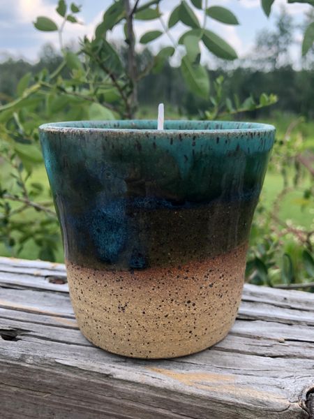 Hand Thrown Pottery Candle