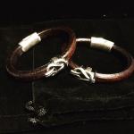 Just Mine Leather Bracelet with Celtic Knot