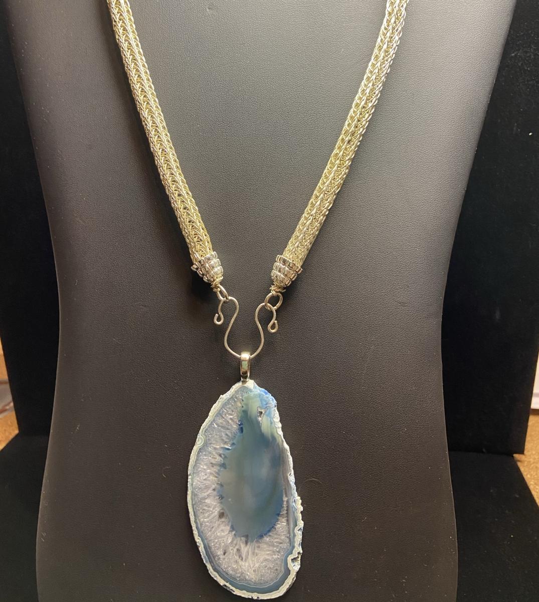 Silver Viking Necklace with Pendant Attachment picture