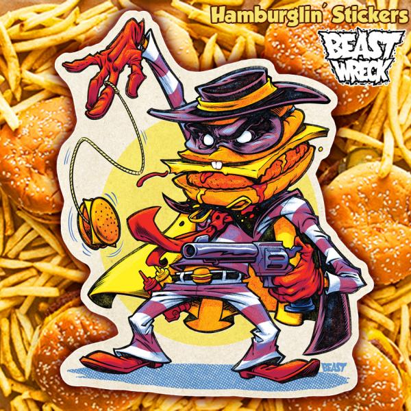 HAMBURGLIN' Stickers