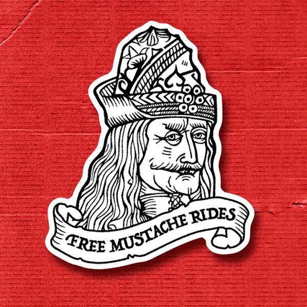 VLAD'S MUSTACHE RIDES Stickers