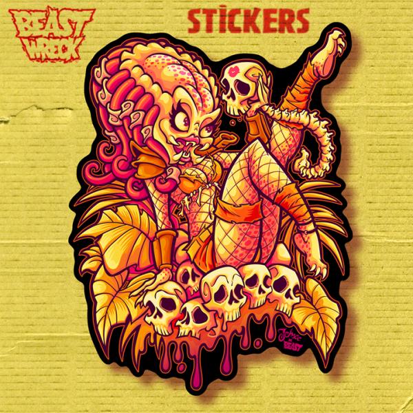 PREDATOR PINUP Sticker
