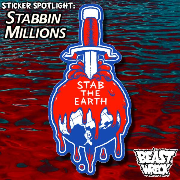 STABBIN' MILLIONS Stickers