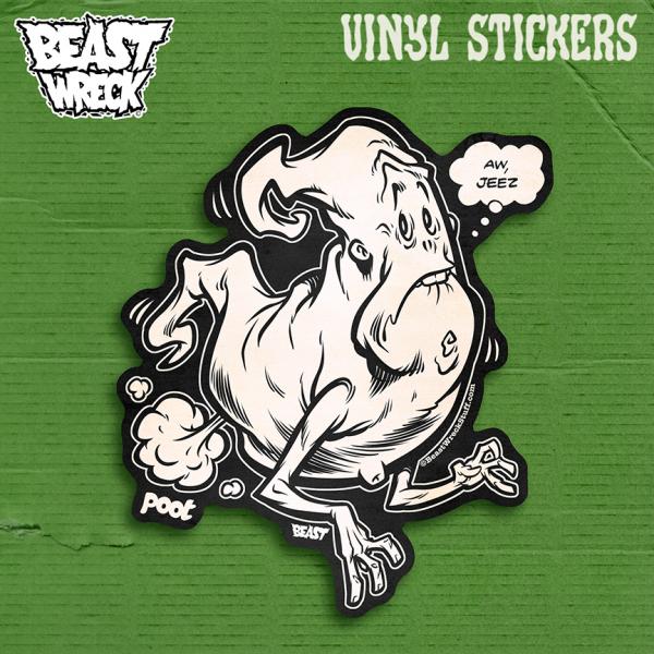 FART GHOST Vinyl Sticker