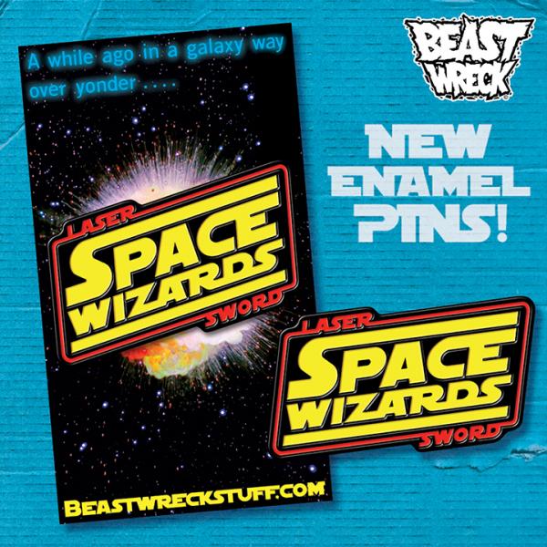 LASER SWORD SPACE WIZARDS Enamel Pin