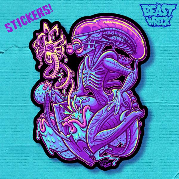 ALIEN PINUP Sticker