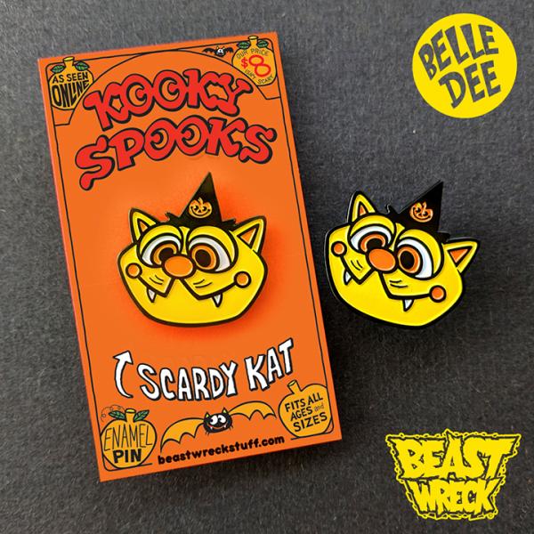 KOOKY CAT Enamel Pin