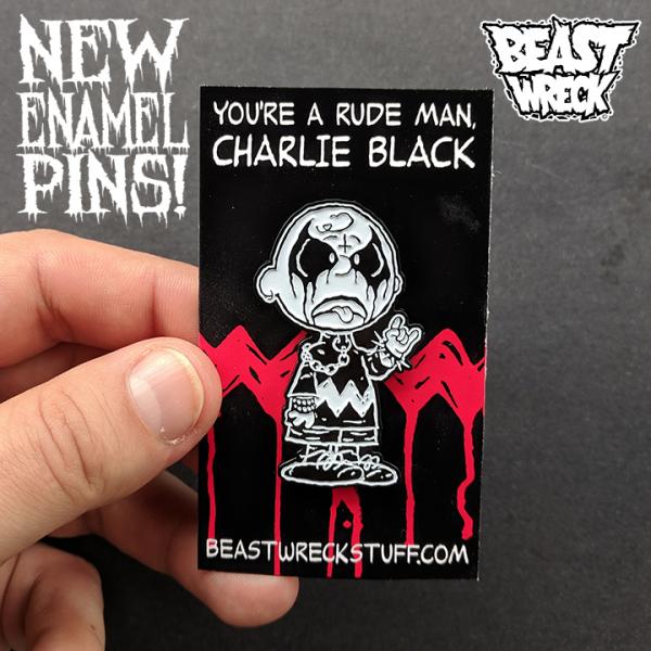 CHARLIE BLACK Enamel Pin