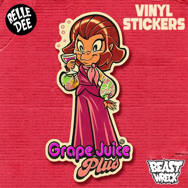 GRAPE JUICE PLUS Stickers