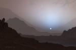 Mars Canyon Sunset