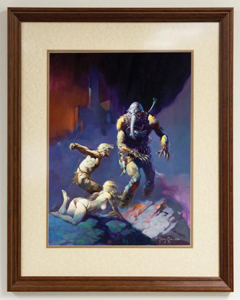 Autographed Man, the Endangered Species lithographic by Frank Frazetta picture