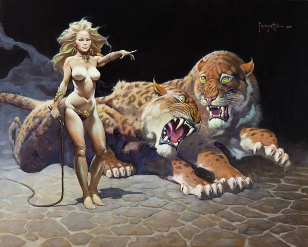 Autographed Countess lithographic by Frank Frazetta