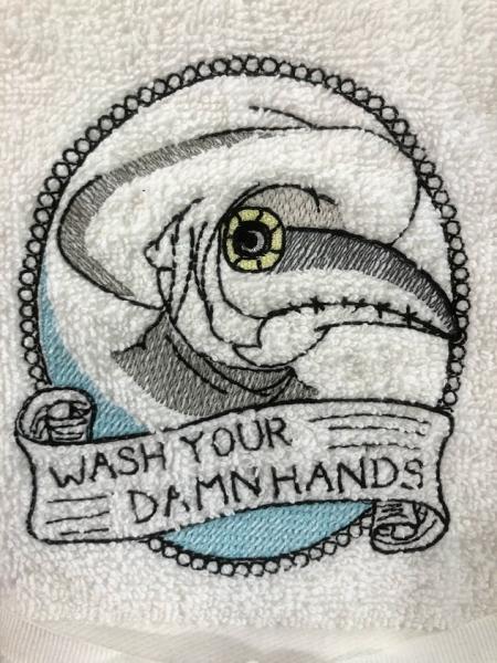 Hand towel - Plague Doctor picture