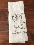 Flour Sack Towel - Pig