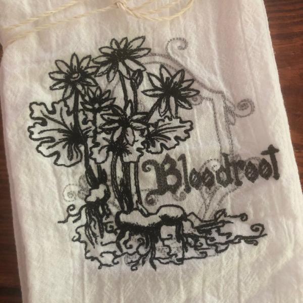 Flour Sack Towel- Bloodroot picture