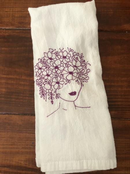 Flour Sack Towel - Flower Girl