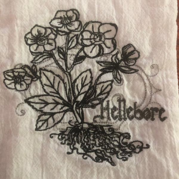 Flour Sack Towel- Hellebore picture