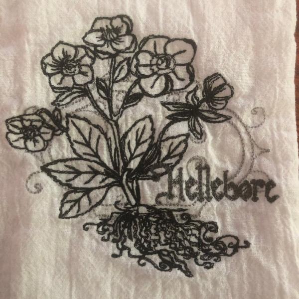 Flour Sack Towel- Hellebore picture