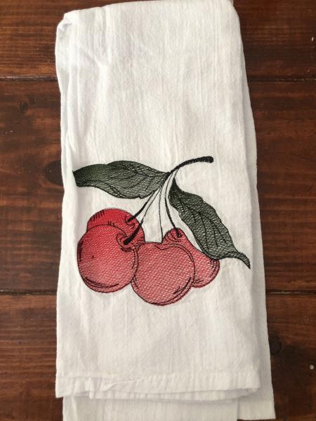 Flour Sack Towel - cherries picture