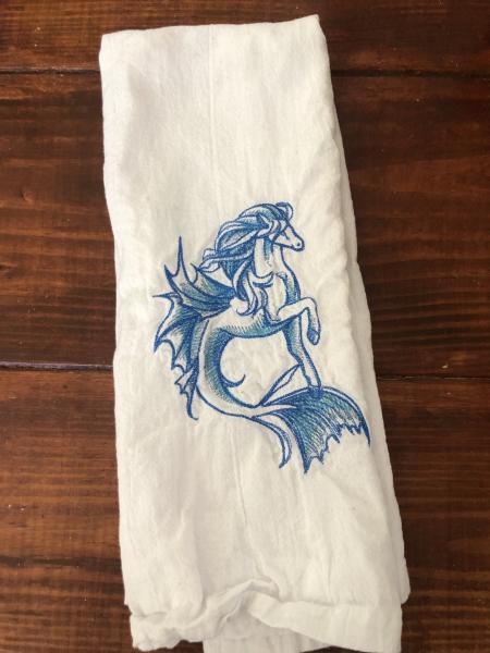 Flour Sack Towel- Seahorse