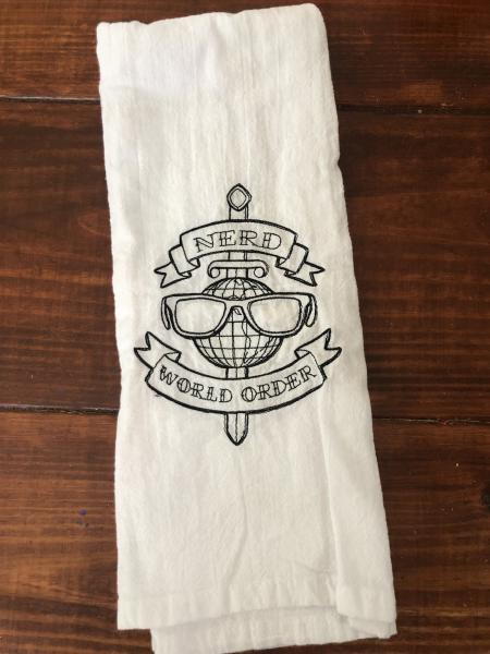 Flour Sack Towel - Nerd World Order picture