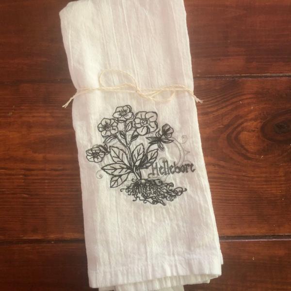 Flour Sack Towel- Hellebore picture