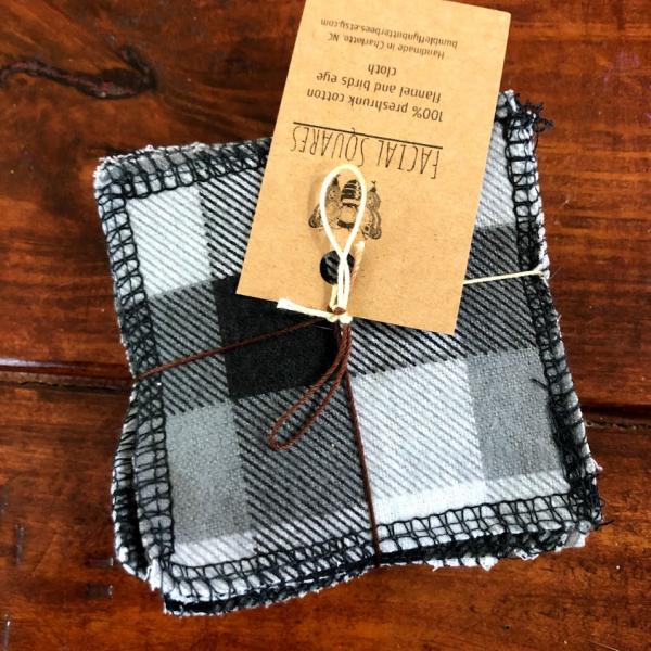 Facial Squares - Black and Gray Plaid picture