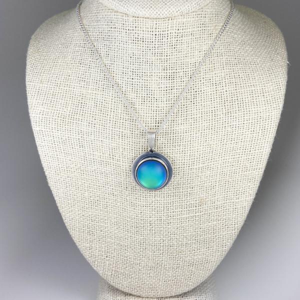 Reversible Opalite and Mandala Pendant picture