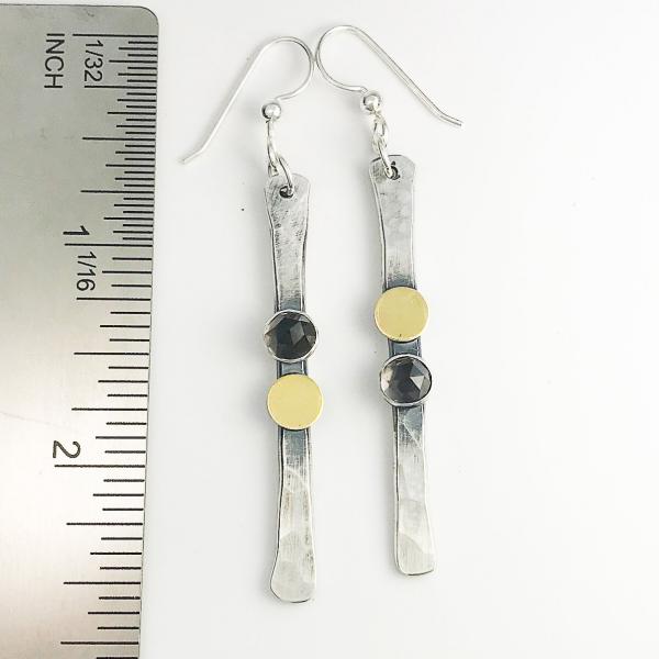 Smokey Quartz Stick Earrings picture