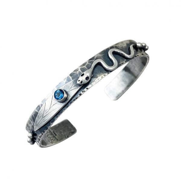 Snake Spirit Cuff with London Blue Topaz picture