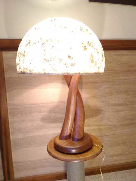 Mahogany Table Lamp